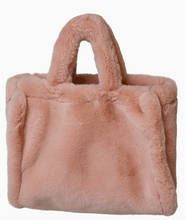 Load image into Gallery viewer, Freed &amp; Freed rose faux fur tote
